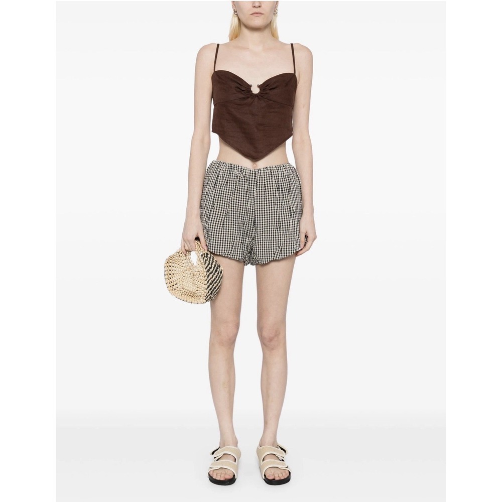 Posse Black and White Gingham Women’s Shorts
